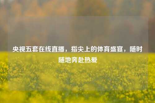 央视五套在线直播，指尖上的体育盛宴，随时随地奔赴热爱