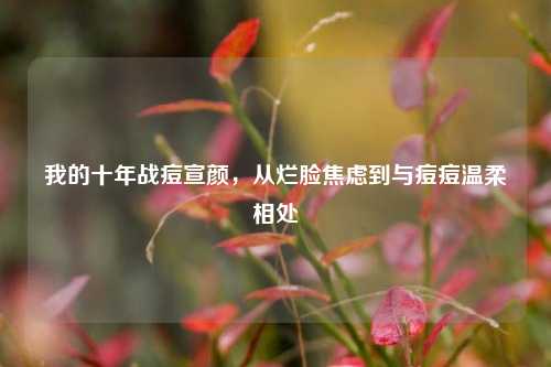 我的十年战痘宣颜，从烂脸焦虑到与痘痘温柔相处