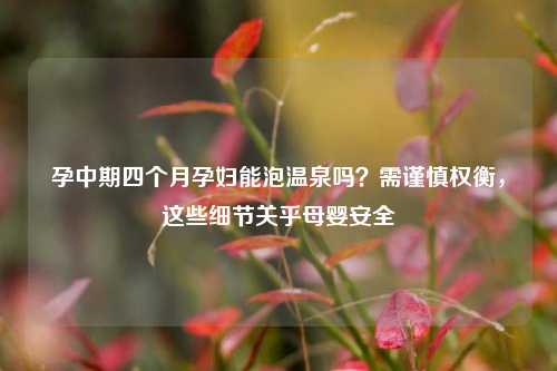 孕中期四个月孕妇能泡温泉吗?需谨慎权衡,这些细节关乎母婴安全