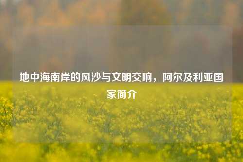 地中海南岸的风沙与文明交响,阿尔及利亚国家简介