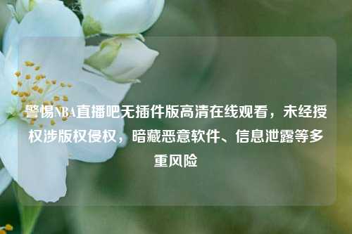 警惕NBA直播吧无插件版高清在线观看，未经授权涉版权侵权，暗藏恶意软件、信息泄露等多重风险