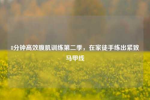 8分钟高效腹肌训练第二季,在家徒手练出紧致马甲线