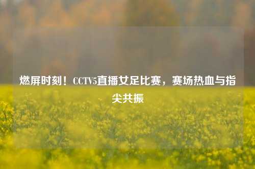 燃屏时刻！CCTV5直播女足比赛，赛场热血与指尖共振