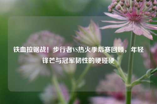 铁血拉锯战!步行者VS热火季后赛回顾,年轻锋芒与冠军韧性的硬碰硬