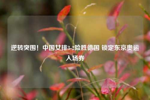 逆转突围!中国女排3-2险胜德国 锁定东京奥运入场券