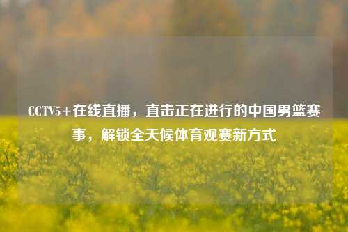 CCTV5+在线直播,直击正在进行的中国男篮赛事,解锁全天候体育观赛新方式