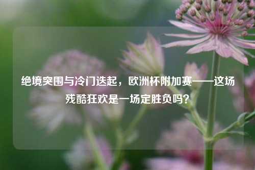 绝境突围与冷门迭起,欧洲杯附加赛——这场残酷狂欢是一场定胜负吗?