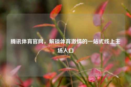 腾讯体育官网,解锁体育激情的一站式线上主场入口