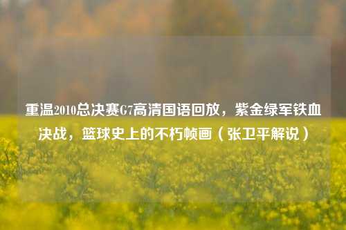 重温2010总决赛G7高清国语回放，紫金绿军铁血决战，篮球史上的不朽帧画（张卫平解说）