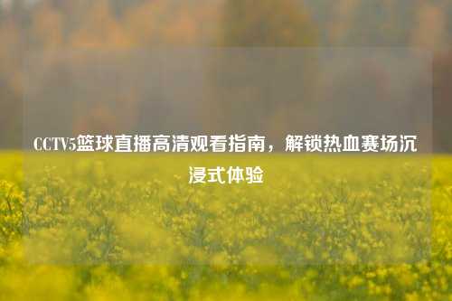 CCTV5篮球直播高清观看指南,解锁热血赛场沉浸式体验