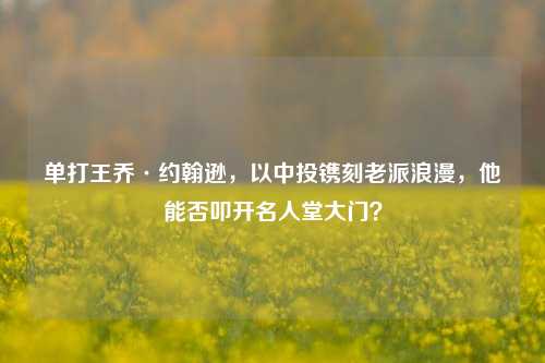 单打王乔·约翰逊,以中投镌刻老派浪漫,他能否叩开名人堂大门?