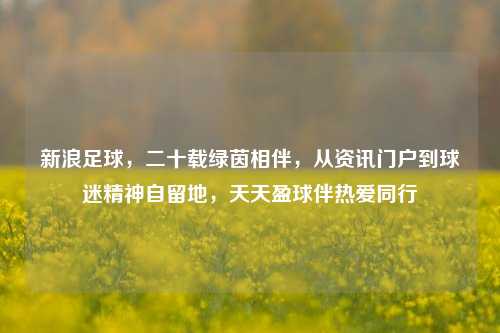 新浪足球,二十载绿茵相伴,从资讯门户到球迷精神自留地,天天盈球伴热爱同行