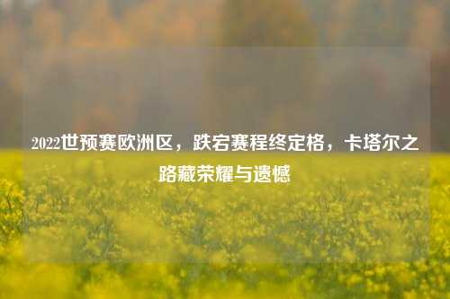 2022世预赛欧洲区，跌宕赛程终定格，卡塔尔之路藏荣耀与遗憾