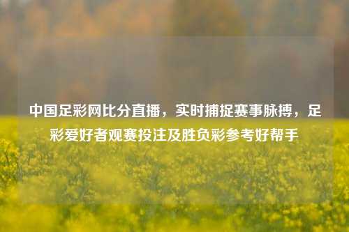 中国足彩网比分直播,实时捕捉赛事脉搏,足彩爱好者观赛投注及胜负彩参考好帮手