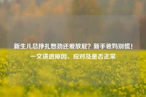 新生儿总挣扎憋劲还爱放屁？新手爸妈别慌！一文讲透原因、应对及是否正常