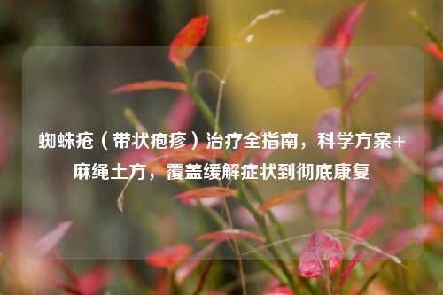 蜘蛛疮（带状疱疹）治疗全指南，科学方案+麻绳土方，覆盖缓解症状到彻底康复