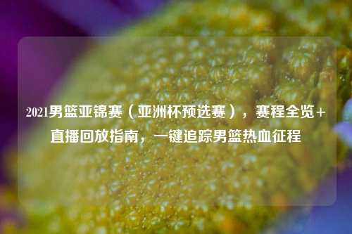 2021男篮亚锦赛(亚洲杯预选赛),赛程全览+直播回放指南,一键追踪男篮热血征程