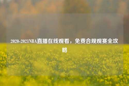 2020-2021NBA直播在线观看,免费合规观赛全攻略