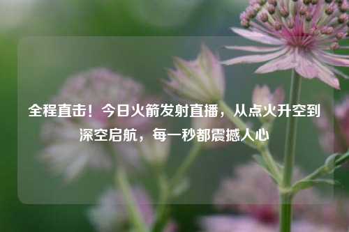 全程直击！今日火箭发射直播，从点火升空到深空启航，每一秒都震撼人心