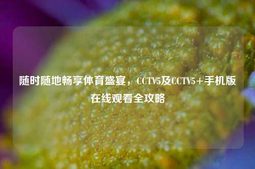 随时随地畅享体育盛宴,CCTV5及CCTV5+手机版在线观看全攻略