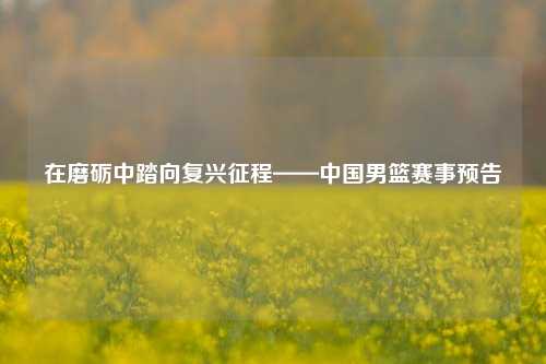 在磨砺中踏向复兴征程——中国男篮赛事预告