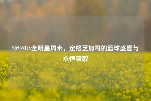2020NBA全明星周末,定格芝加哥的篮球盛宴与永恒致敬