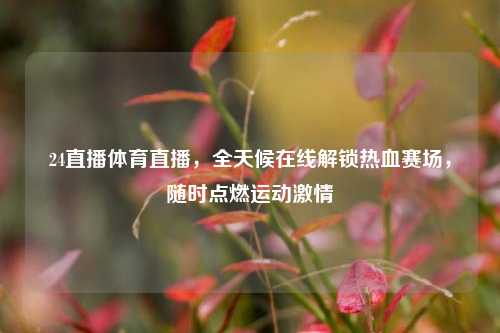 24直播体育直播,全天候在线解锁热血赛场,随时点燃运动激情