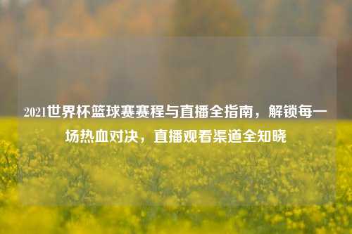 2021世界杯篮球赛赛程与直播全指南,解锁每一场热血对决,直播观看渠道全知晓