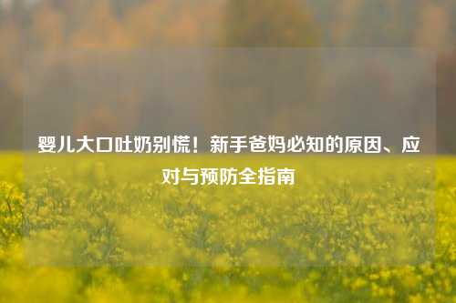 婴儿大口吐奶别慌!新手爸妈必知的原因、应对与预防全指南