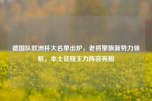 德国队欧洲杯大名单出炉,老将擎旗新势力领航,本土征程主力阵容亮相