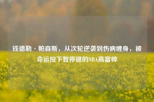 钱德勒·帕森斯，从次轮逆袭到伤病缠身，被命运按下暂停键的NBA高富帅