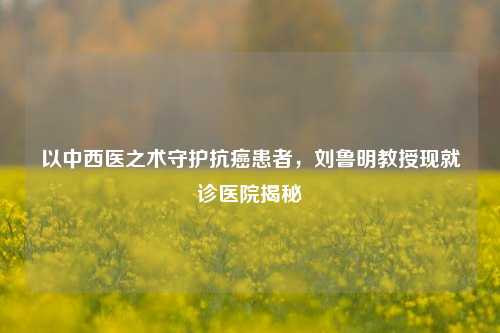 以中西医之术守护抗癌患者,刘鲁明教授现就诊医院揭秘