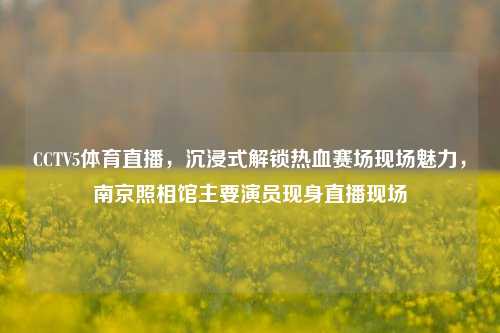CCTV5体育直播,沉浸式解锁热血赛场现场魅力,南京照相馆主要演员现身直播现场