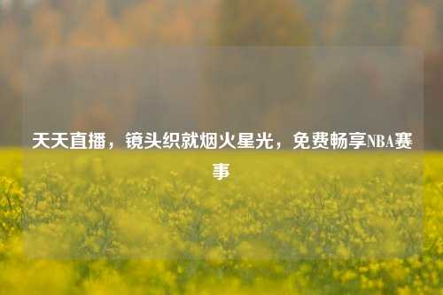 天天直播,镜头织就烟火星光,免费畅享NBA赛事