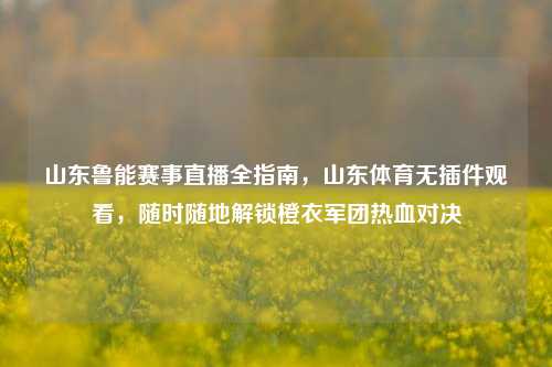 山东鲁能赛事直播全指南，山东体育无插件观看，随时随地解锁橙衣军团热血对决