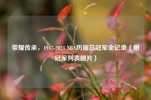 荣耀传承,1947-2024 NBA历届总冠军全记录(附冠军列表图片)
