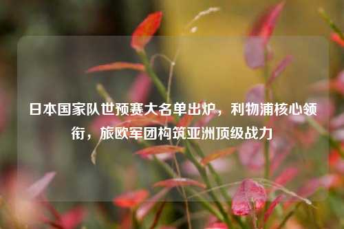 日本国家队世预赛大名单出炉，利物浦核心领衔，旅欧军团构筑亚洲顶级战力