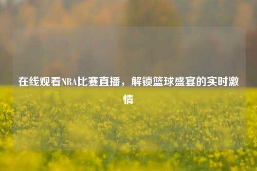 在线观看NBA比赛直播,解锁篮球盛宴的实时激情