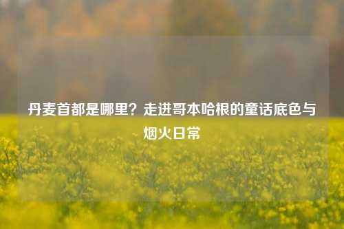 丹麦首都是哪里?走进哥本哈根的童话底色与烟火日常