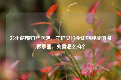 郑州商都妇产医院,守护女性全周期健康的温馨家园,究竟怎么样?