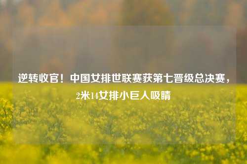 逆转收官!中国女排世联赛获第七晋级总决赛,2米14女排小巨人吸睛