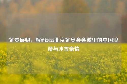 冬梦展翅,解码2022北京冬奥会会徽里的中国浪漫与冰雪豪情