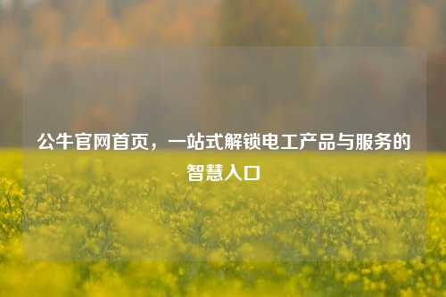 公牛官网首页,一站式解锁电工产品与服务的智慧入口