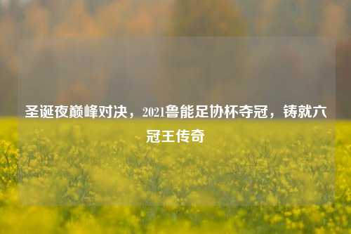 圣诞夜巅峰对决,2021鲁能足协杯夺冠,铸就六冠王传奇