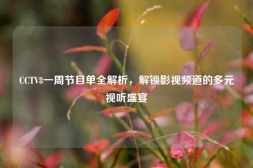 CCTV8一周节目单全解析,解锁影视频道的多元视听盛宴