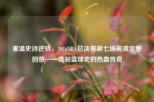 重温史诗逆转,2016NBA总决赛第七场高清完整回放——镌刻篮球史的热血传奇