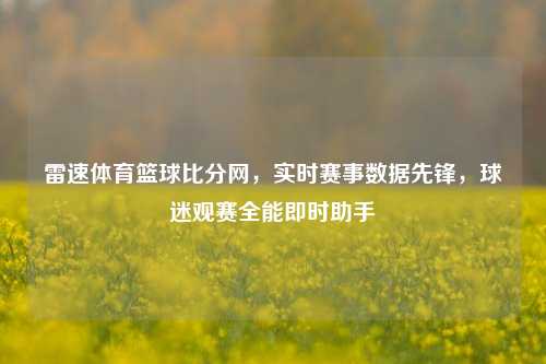 雷速体育篮球比分网,实时赛事数据先锋,球迷观赛全能即时助手