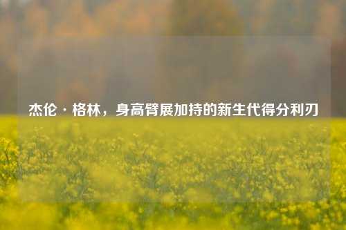 杰伦·格林,身高臂展加持的新生代得分利刃