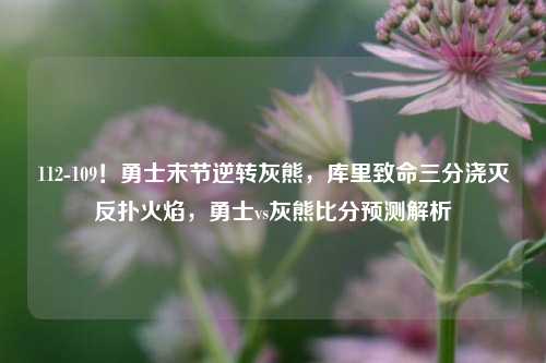 112-109!勇士末节逆转灰熊,库里致命三分浇灭反扑火焰,勇士vs灰熊比分预测解析
