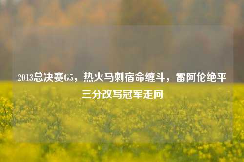 2013总决赛G5,热火马刺宿命缠斗,雷阿伦绝平三分改写冠军走向